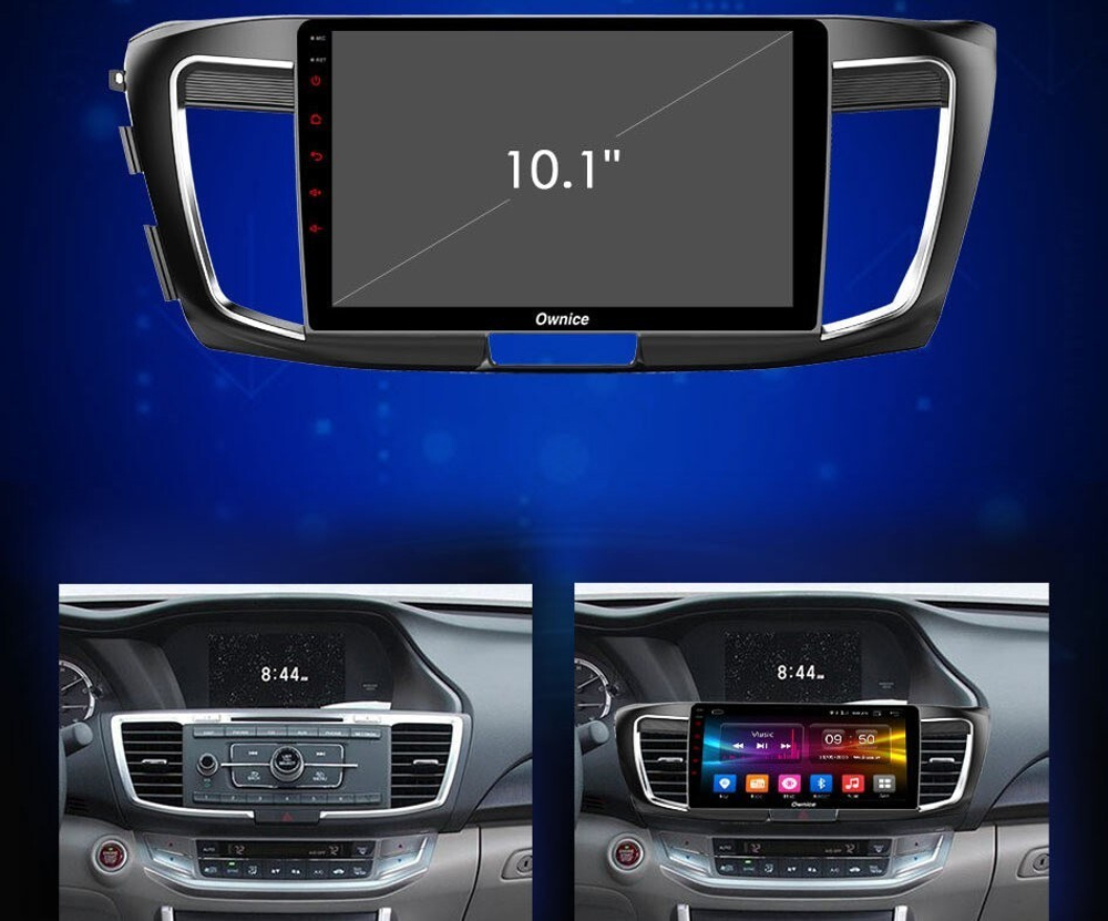 Магнитола для Honda Accord 9 2013-2015 (CR2) - Carmedia OL-1642 IPS, Android 10, 8 ядер (TS18), 4G SIM-слот