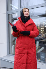 Пальто зимнее Арктика, красное
