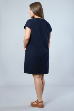 Платье-туника 3891зп, темно-синий #429ТС213891зп