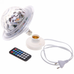 Диско-лампа светодиодная «Калейдоскоп красок», цоколь Е 27, Bluetooth, МР3, USB с удлинителем (220V)