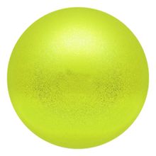 Мяч для художественной гимнастики INDIGO, IN119-LI, диам. 15 см, ПВХ, лимонный металлик с блестками