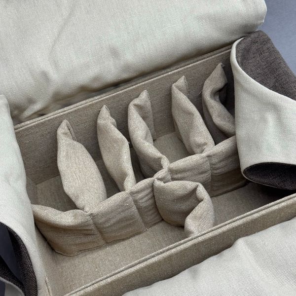 Сумка чаемана, текстиль, жесткий каркас, 25/16/10см