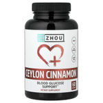 Zhou Nutrition, Цейлонская корица, 60 капсул