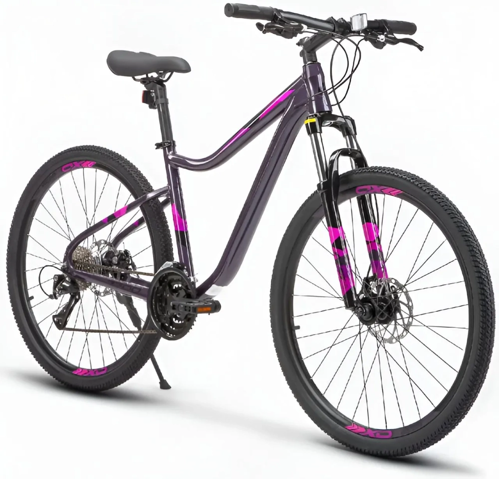 Велосипед 27,5" STELS Miss 7700, рама 15.5 темно-пурпурный