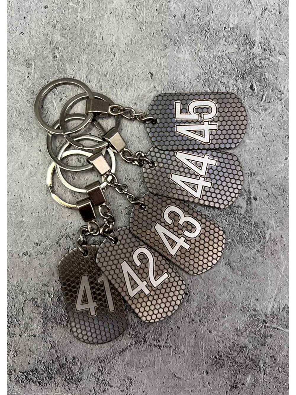 Номерки на ключи металлические 41-45