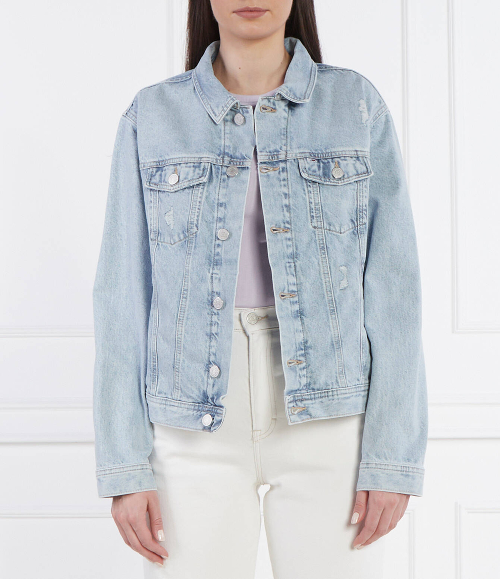 Джинсовая куртка BH6015 Tommy Jeans - голубой(DW0DW18331)