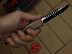 Нож Microtech Ultratech S/E - коричневая рукоять, стандартный черный клинок + запчасти RK-370