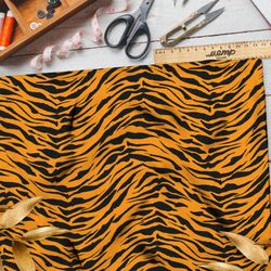 Ткань оксфорд 600 тонкий тигринный узор