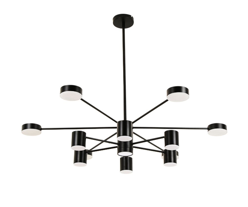 07649-13D,19 Люстра димм.Мекли черный Led 180W