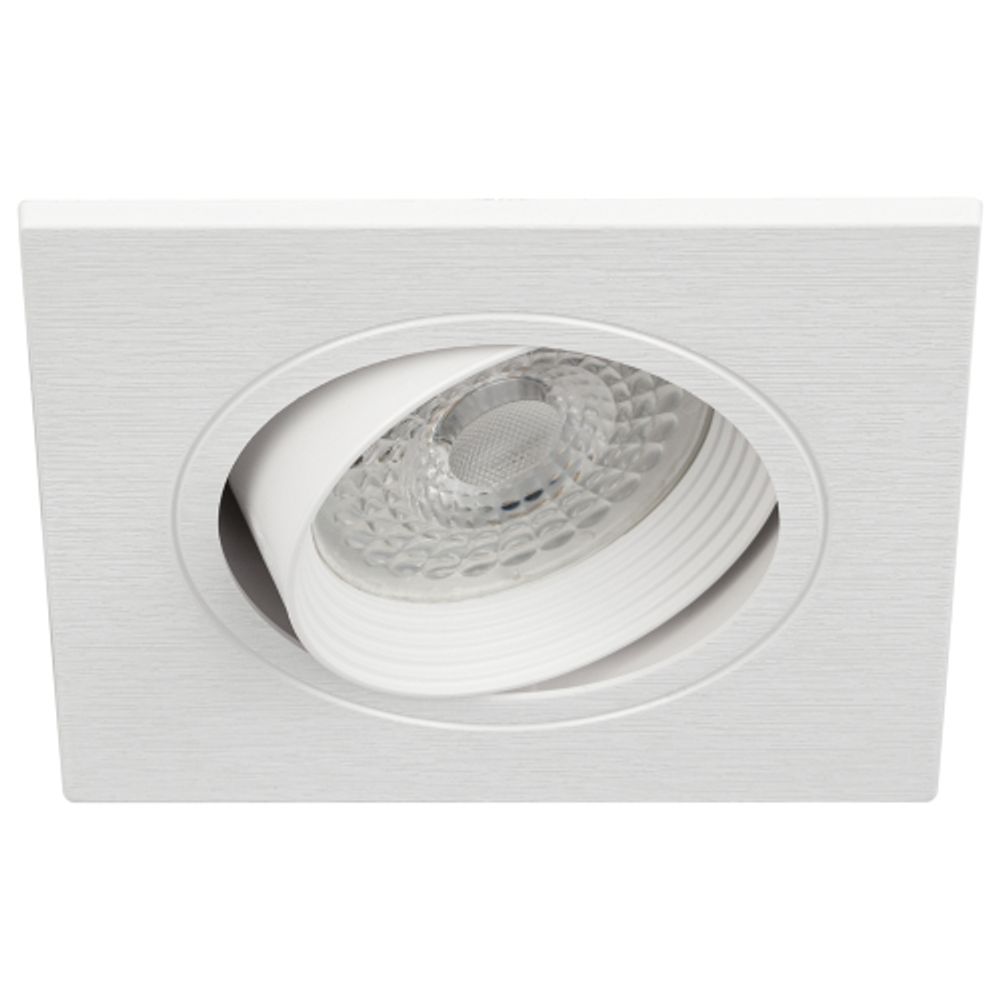 Встраиваемый светильник декоративный ЭРА KL92-1 WH MR16/GU5.3 белый, пластиковый | Декоративные встраиваемые светильники