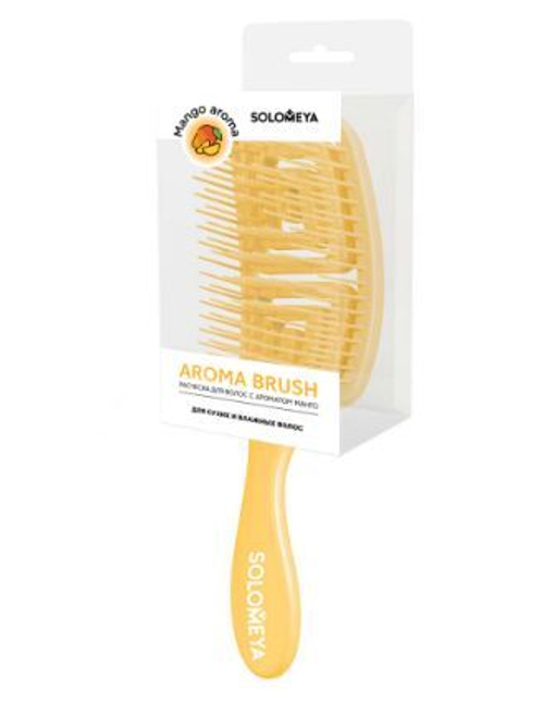 [SOLOMEYA] Расческа для сухих и влажных волос АРОМАТ МАНГО