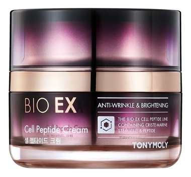 Tony Moly Крем антивозрастной с EGF и пептидами - Bio EX cell peptide cream, 60мл