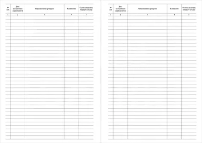 Журнал учета поступления и расходования медикаментов 60 страниц мягкая обложка