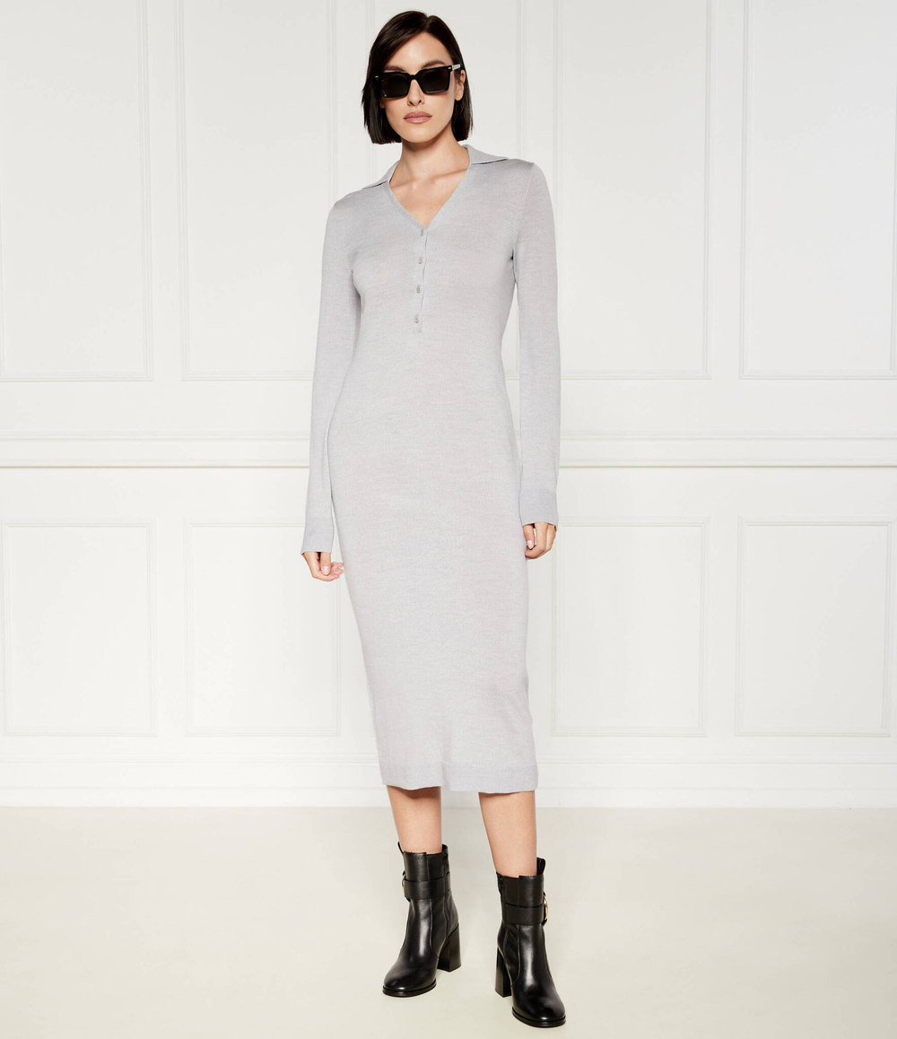 Хлопковое платье Calvin Klein - серый(K20K207219)