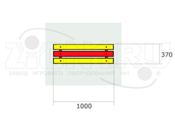 Скамейка детская Радуга СП193 для игровой площадки