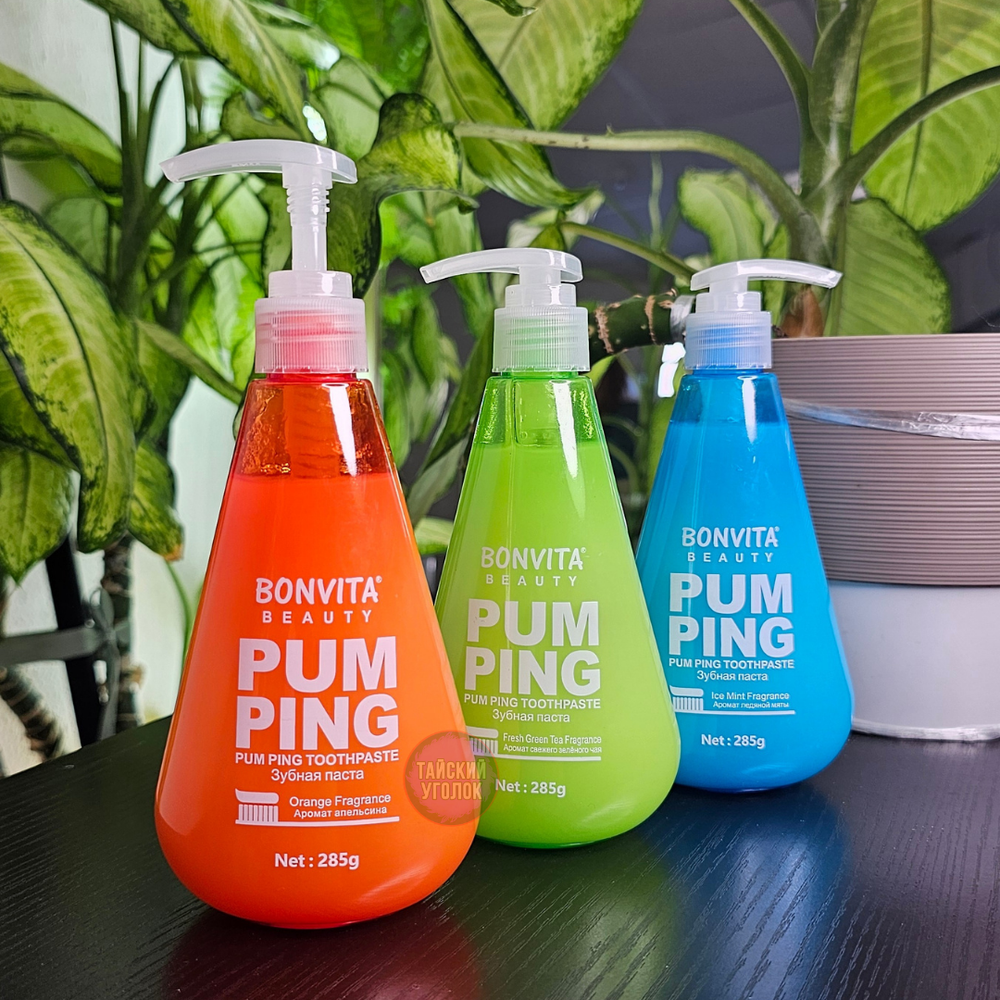 Зубная паста BONVITA Pum Ping Апельсин 285 гр