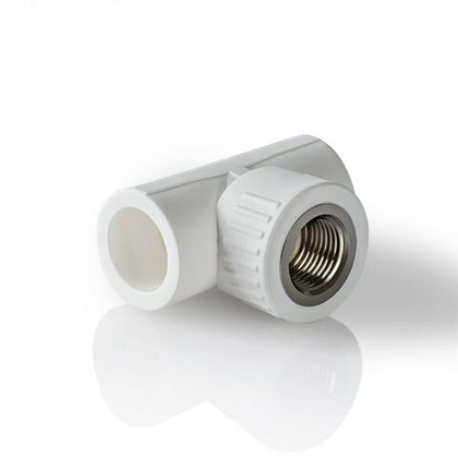 Тройник комбинированный PPR HP 20 x1/2 RTP Белый в/р