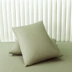 Комплект постельного белья на резинке Однотонный Сатин «Светлая гавань»