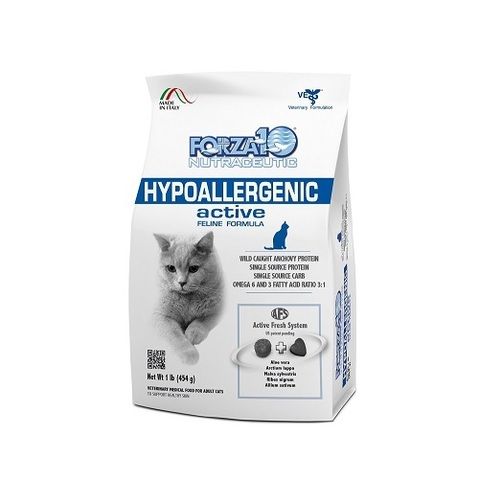 Forza 10 Active Line Hypoallergenic диетический сухой корм для взрослых кошек с признаками пищевой непереносимости