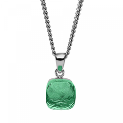 Колье Qudo Firenze smaragd 400084.1 G/S цвет серебряный, зеленый