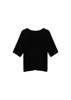 Джемпер кроше с короткими рукавами