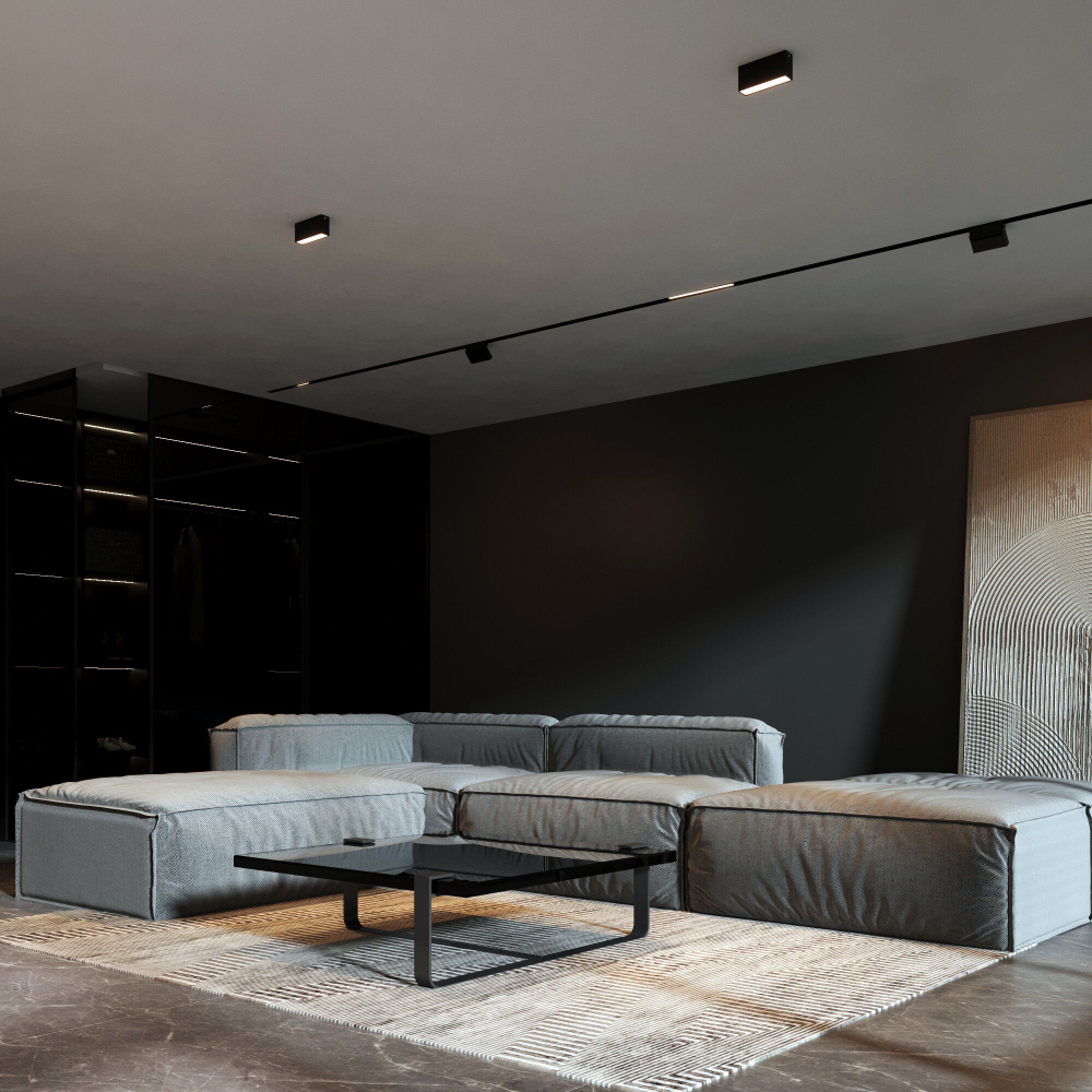 Накладной светодиодный светильник Elektrostandard Block 10W 3000K 25109/LED черный