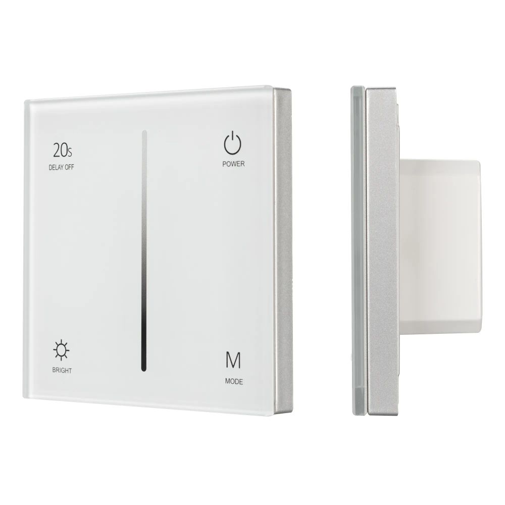 Панель SMART-P36-DIM-IN White (230V, 1.2A, TRIAC, Sens, 2.4G) (Arlight, IP20 Пластик, 5 лет) 027113