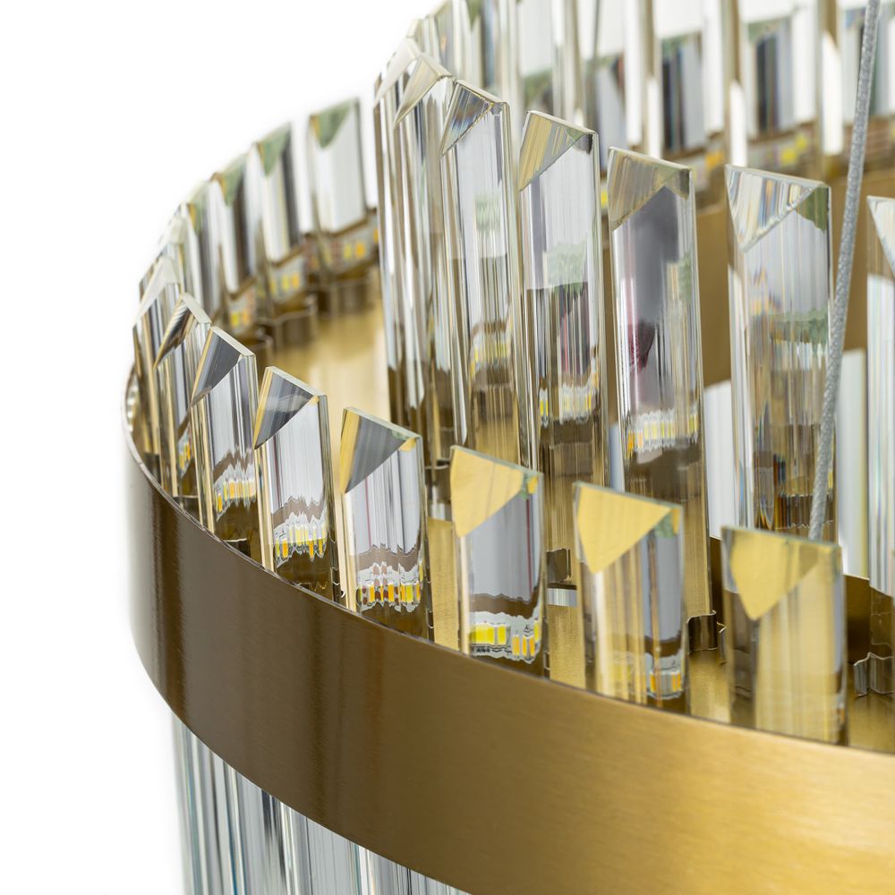 Citilux Sheldon CL339153 LED Люстра хрустальная с пультом Бронза