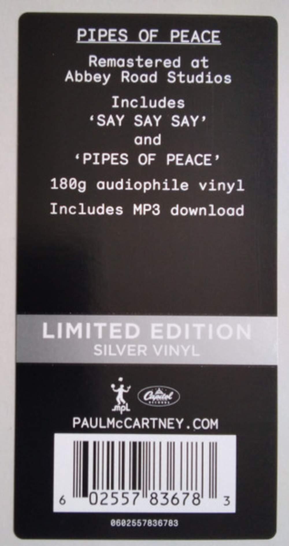 Paul McCartney / Pipes Of Peace (Limited Edition)(Coloured Vinyl)(LP)