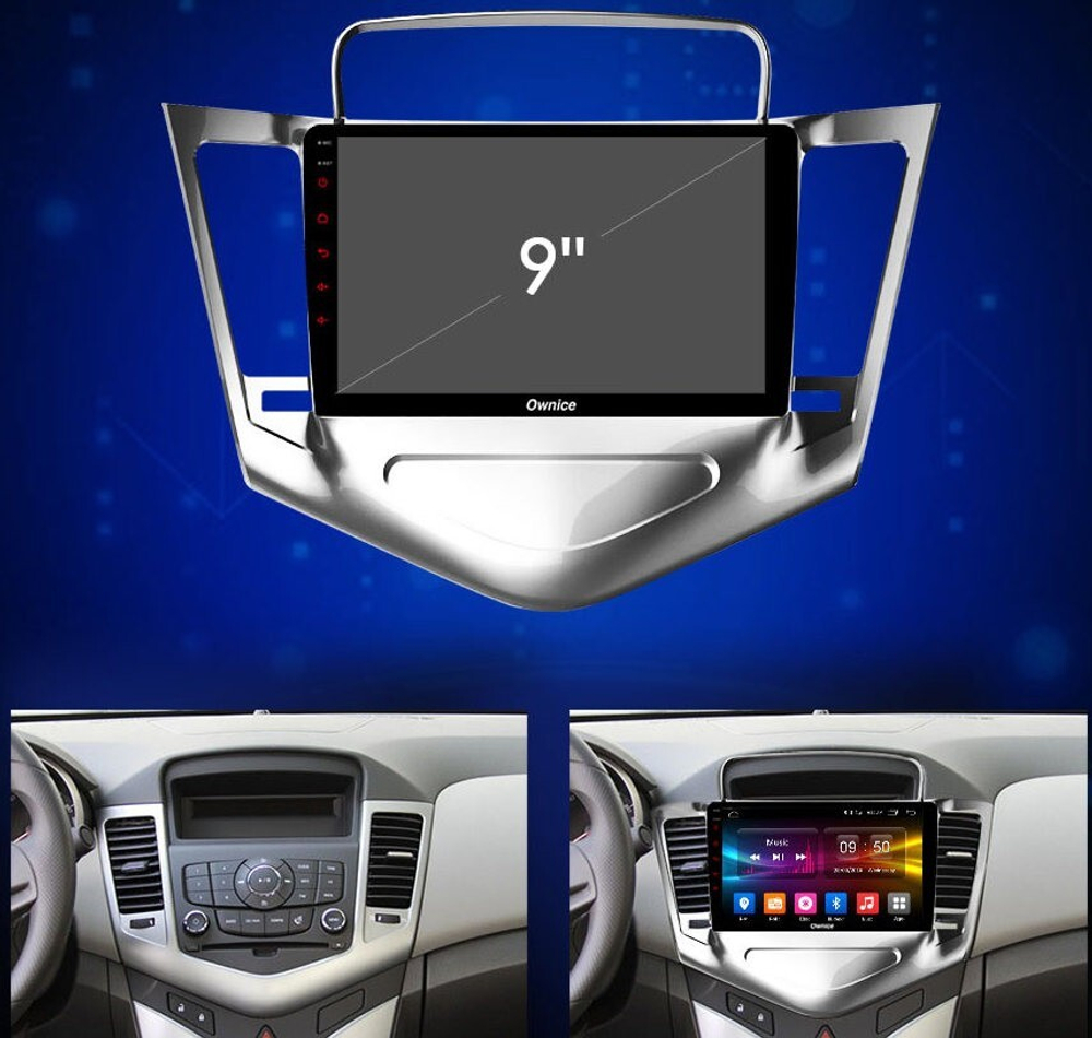 Магнитола для Chevrolet Cruze 2009-2012 - Carmedia OL-9222 IPS, Android 10, 8 ядер (TS18), 4G SIM-слот