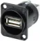 Seetronic SAUSB-W-B USB 2.0, Адаптер D- образный, проходной, USB гнездо (тип A) - USB гнездо (тип B)