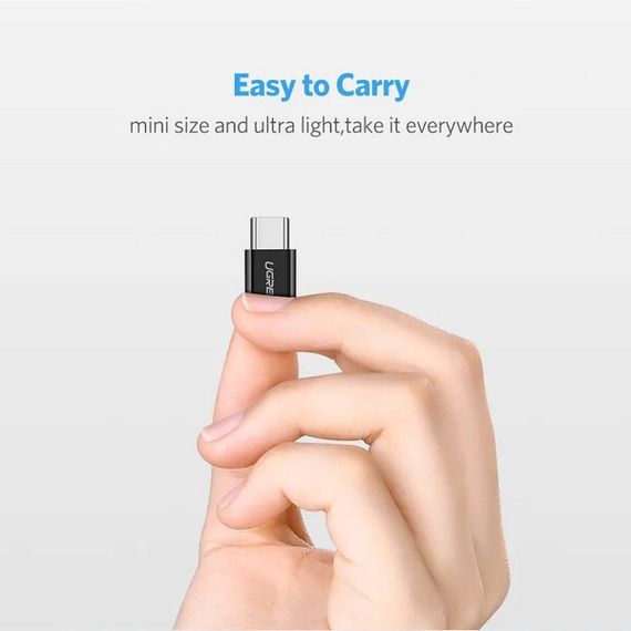 Адаптер Ugreen US157 USB-C to Micro USB Adapter (30391) черный