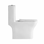 Унитаз-моноблок BelBagno NEON BB8617CPR-MN/SC белый, с крышкой микролифт, безободковый