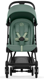 Коляска Cybex Coya Matt Black Frame Aton B2 i-Size Bay Blue Leaf Green с дождевиком