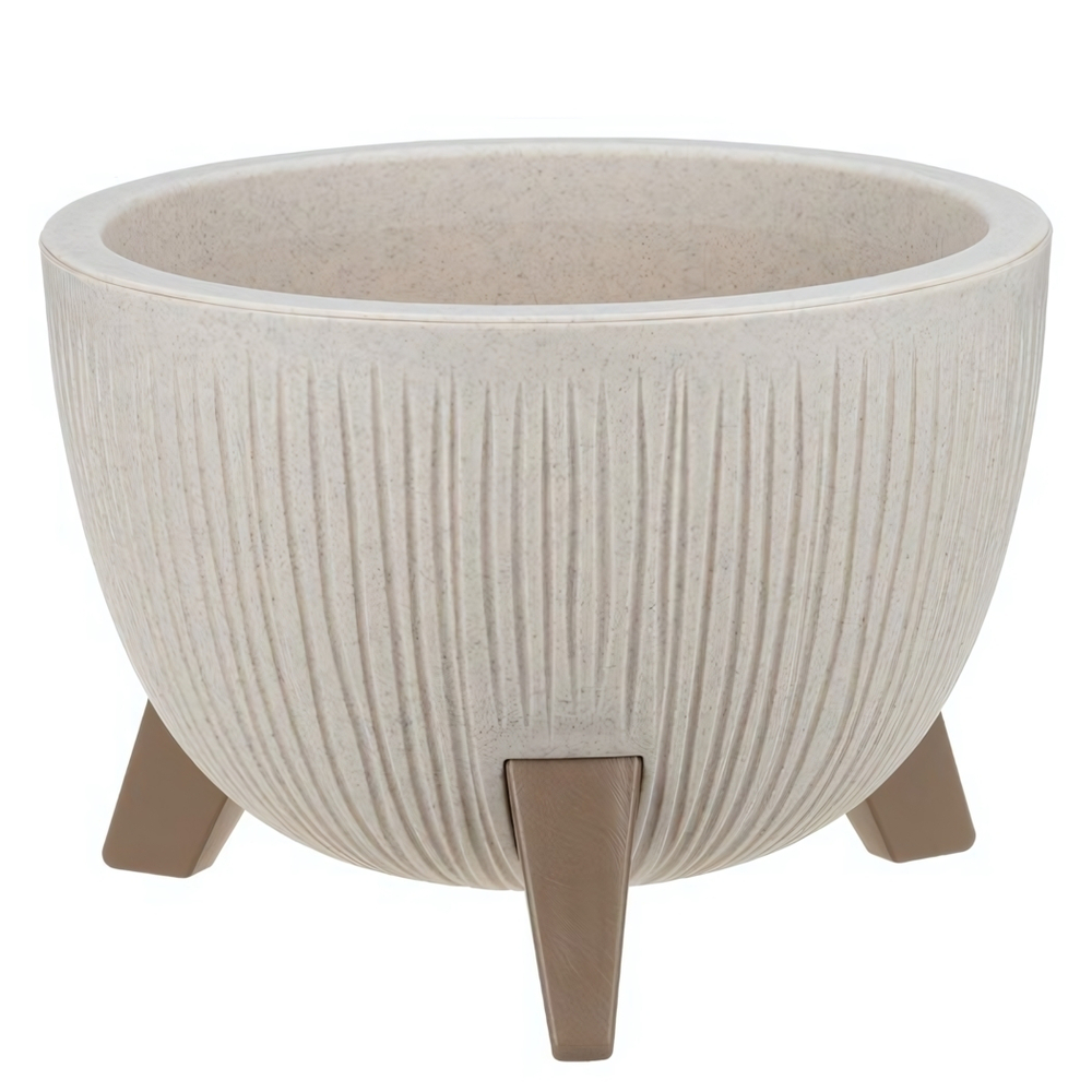 Кашпо ПЕТАЛИС с внутренней вставкой на ножках D350 мм 12л М3255