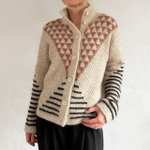 Описание по вязанию жакета спицами "Alice"