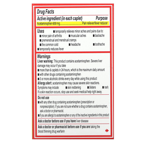 Tylenol, 8 HR Arthritis Pain, обезболивающее, лихорадочное средство, 650 мг, 24 капсулы