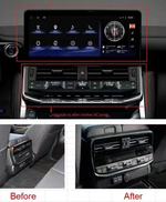 Магнитола + климат (перед + зад) для Toyota Land Cruiser 300 - Radiola RDL-LC300-AC монитор 12.3" на Android 12, CarPlay, 4G SIM-слот, 6Гб+128Гб