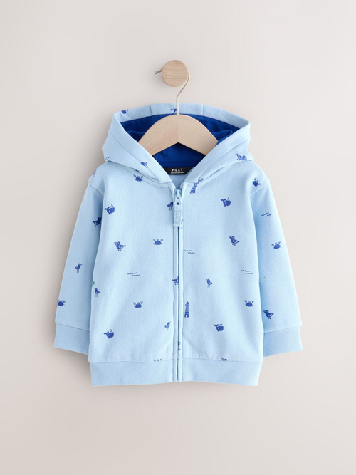 Толстовка с капюшоном на молнии для мальчика Next E60-831, Голубой