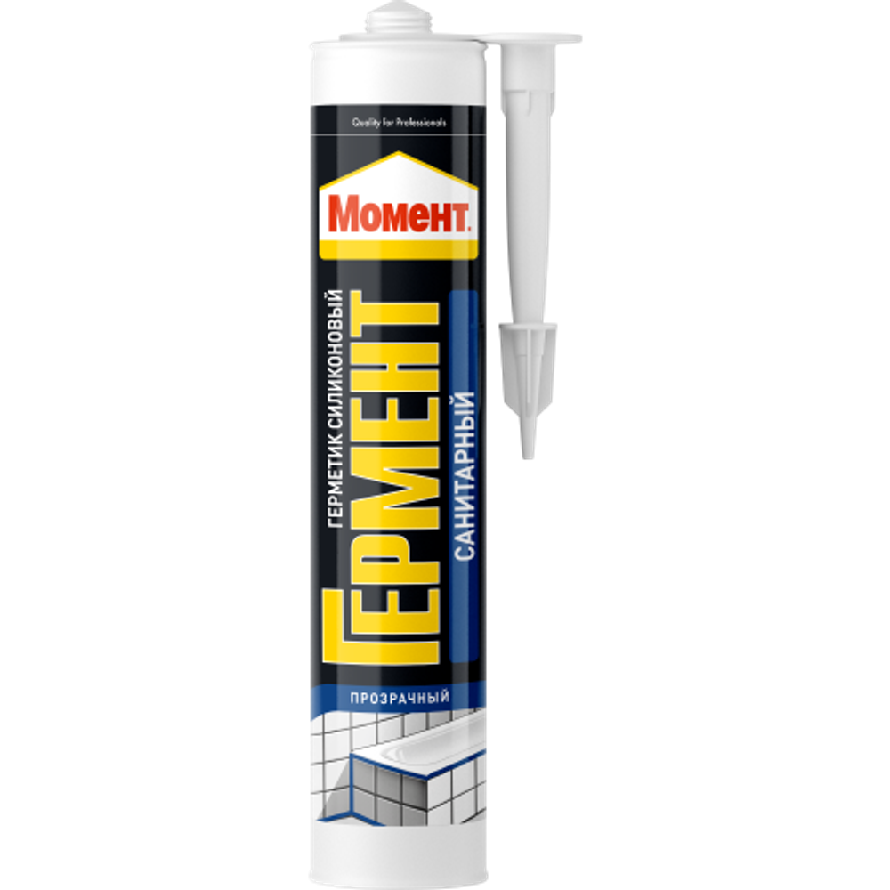 Герметик Момент 1998756 Гермент силиконовый санитарный прозрачный 280 мл.