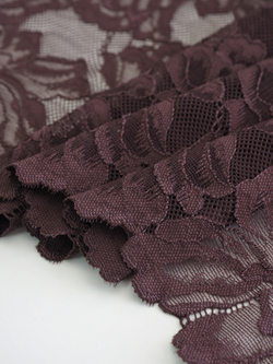 Эластичное кружево для белья шоколад ширина 23 см