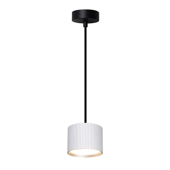 Светильник потолочный Feron Barrel HL4588 ARIA levitation 12W, 230V, GX53, серебро + черный, на подвесе 1,7 м