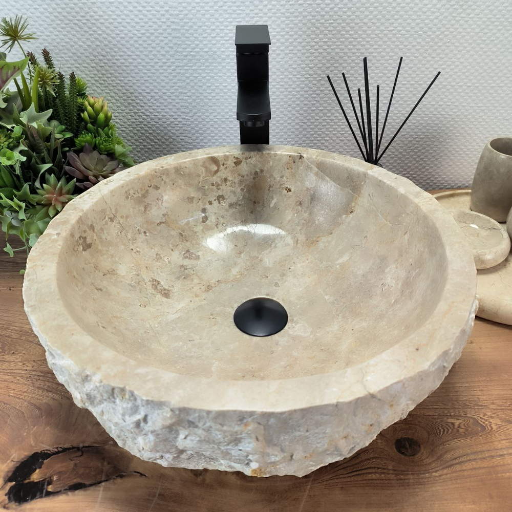 Раковина из мрамора Erozy Cream EM-62769 45*45*15 121