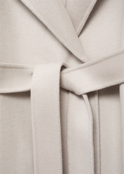 Пальто из шерсти handmade с поясом