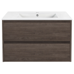 Тумба под раковину Vincea Gio 800 подвесная, 2 выкатных ящика soft-close, R.Oak