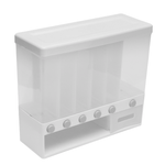 Кухонный Органайзер для круп с дозатором, контейнер пищевой, "Multifunctional household rice bucket" 6 отсеков/ 10л/ 38х33х15см