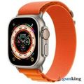 Apple Watch Ultra GPS + Cellular 49mm Titanium Case with Starlight Orange Loop