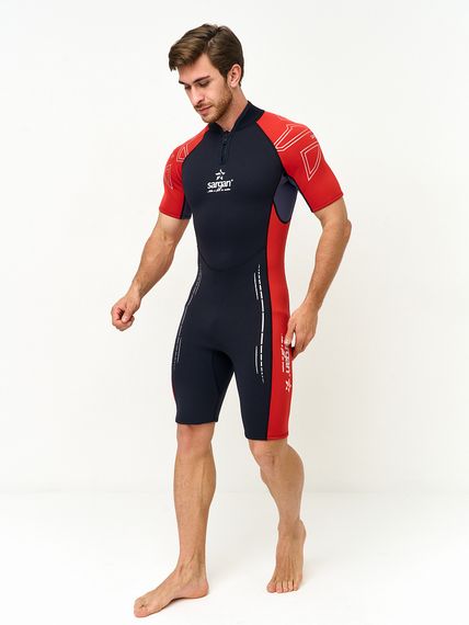Гидрокостюм Sargan Nero Shorty 2.0 men 2 мм черно-красный