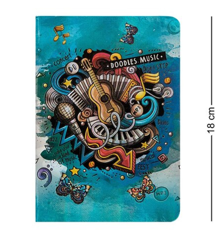 BM-05/4 Блокнот сред. «Звуки музыки» (3D твердая обложка)