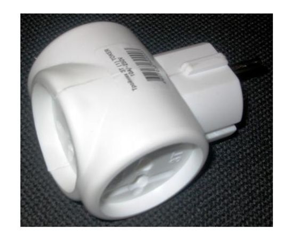 TOKER 3T разветвитель (тройник) 3роз. 6А белый (T-образный) ИУ (аналог код 758073)